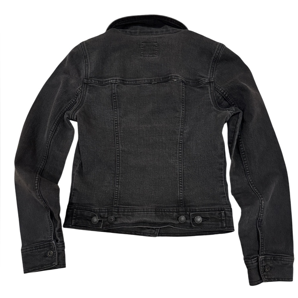 Women’s Old Navy Charcoal Black Jean Jacket Sz XS - Picture 2 of 4